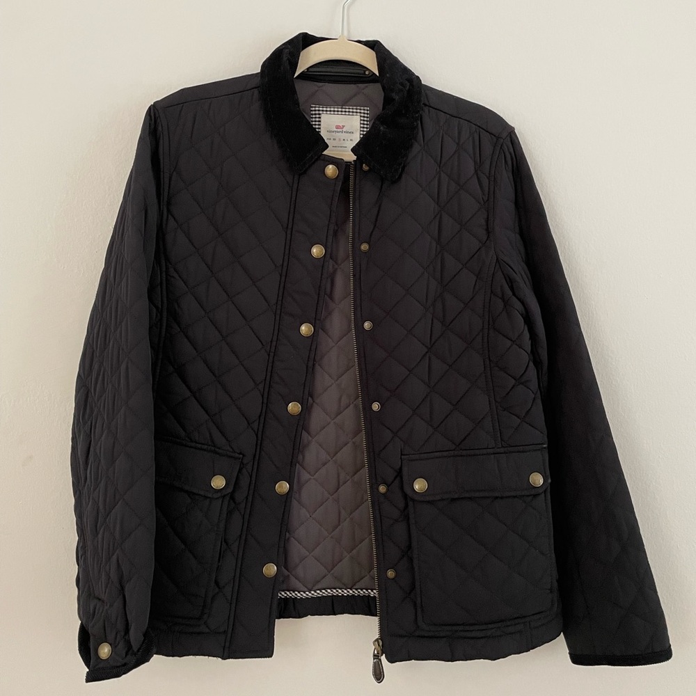 Vineyard Vines Dark Blue Quilted Jacket